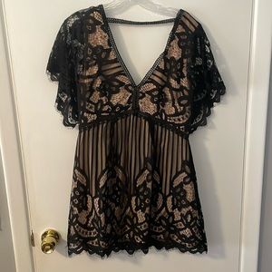 Black lace dress. Worn once. Great condition